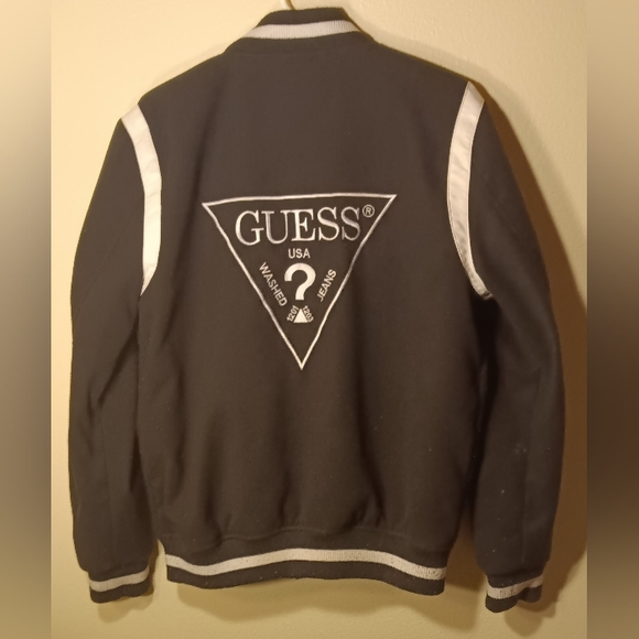 Guess Letterman Jacket Size M/M - Picture 2 of 2